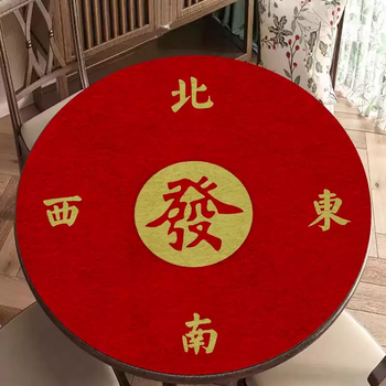 Yusenyi round mahjong table mat thickened silenced silent round table poker cards special anti-slip diatom mud table cloth table cloth round mahjong table mat 01 water coaster (9 cm in diameter) random style