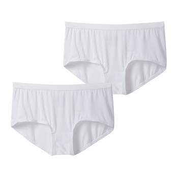 Schiesser 2-pack german women's lenzing modal underwear new high-waisted boxer briefs 0-19961 official flagship 7000 white s