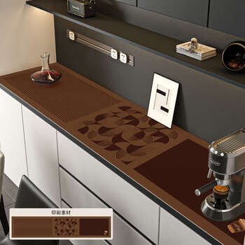 Fantasy sideboard table mat tv cabinet shoe cabinet tablecloth anti-dirty cushion cover cloth mocha 40 200cm