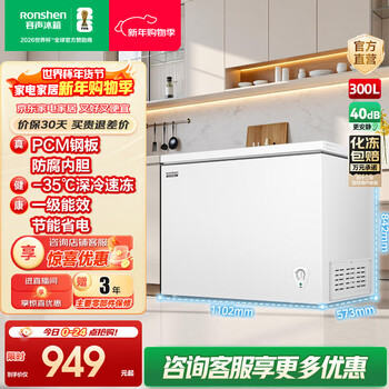 Ronshen 300-liter first-class energy efficiency energy-saving large-capacity freezer refrigeration and freezing conversion single-temperature high-efficiency low-noise horizontal freezer trade-in bd/bc-300e10hnlaj 300l