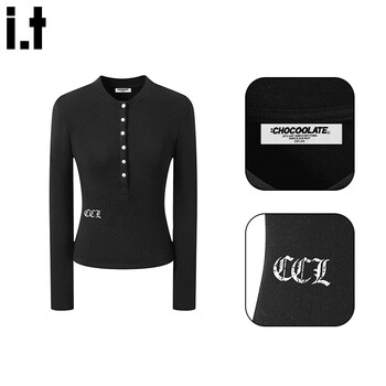 Chocoolate it women's black velvet slim t-shirt bottoming shirt women's 2025 winter new style waist round neck right shoulder top black - velvet s