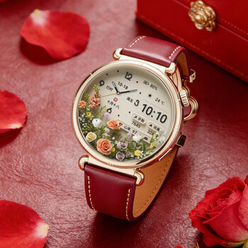 Huawei (huawei) new year gift huawei watch gt6 new original smart sports heart rate detection watch bluetooth call girls new high-end fashion valentine's day birthday gift floating white 41mm + red four-leaf clover leather strap