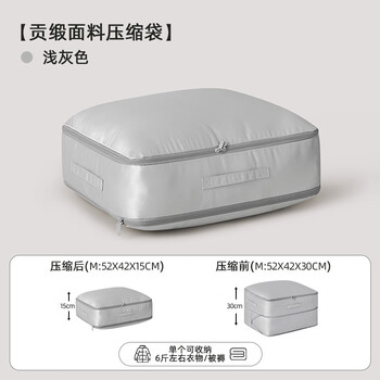 Quilt storage bag, large-capacity storage bag for clothes and quilts, special packing bag for moving, waterproof and moisture-proof, down compression storage bag - medium gray