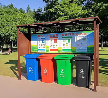 Jingxinda outdoor garbage collection kiosk garbage sorting kiosk garbage sorting shed garbage kiosk type a