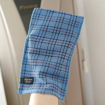 Shantou lincun korean bath strong mud gloves hand square exfoliating mud bath gloves bath artifact blue 60 (medium sand one piece)