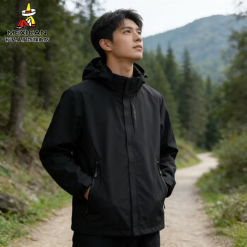 Scarecrow (mexican) brand jacket three-in-one jacket men's 2026 spring and autumn new outdoor sports couple jacket same style for men and women black men's l