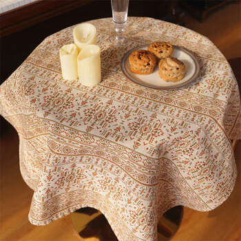 Yusen yifeng dining table coffee table cover rectangular dustproof bed and breakfast inn tablecloth khaki persian blanket pattern 135x240cm