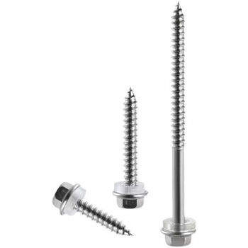 He jiangong stainless steel photovoltaic self-tapping screw no. 10 double-headed design, safe and durable stainless steel screw hexagonal tip wood drill 5.5*25 (650 pieces)
