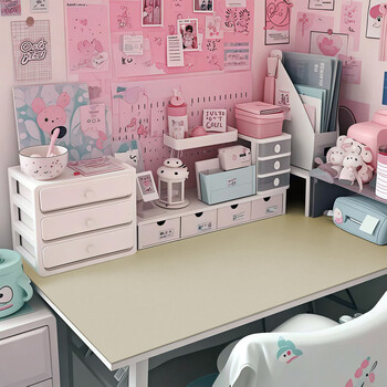 Yusenyi high-looking white table mat dormitory desktop layout desk student style can be freely cut mat milk white/oil-proof, anti-scalding and anti-slip, thickened and wear-resistant 50cm 100cm