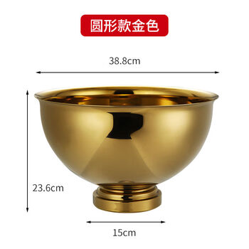 Fantasy ice bucket beer champagne basin large red wine ice bucket bar ice wine basin golden round champagne basin