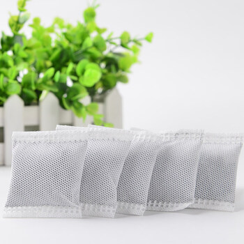 Shantou lincun 0 pack bamboo charcoal pack desiccant pack moisture-proof dehumidification activated carbon pack deodorization removal formaldehyde mildew-proof refrigerator shoe cabinet 5g*0 pack__5*5c or so