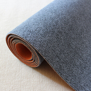 Fantasy cream style off-white striped thickened carpet, rental house office fully covered with non-slip tpe base, carpet, smoke gray stripes 5 mm (non-slip tp base), 2 meters wide and 3 meters long