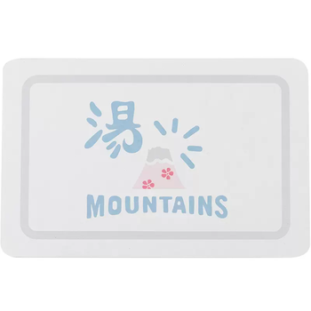 Yusenyi diatom mud foot mat cartoon year of the rabbit diatom mud absorbent mat japanese-style home bathroom entrance dry floor mat fujiyama sento 34cmx44cm (natural, environmentally friendly, safe and non-slip)
