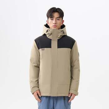 Qianrenggang (chericom) qianrenggang autumn and winter new short down jacket outdoor cold-proof and windproof versatile thickened work jacket y309632y natural rice 88808 5xl 195/108a