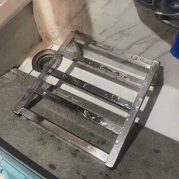 Fantasy stainless steel sink rack kitchen sink tripod laundry sink basin rack laundry pool bracket wash basin length 30 width 30 height 11 cm