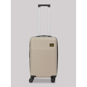 Lee suitcase 21-inch hard shell carry-on suitcase, expandable with 8 universal wheels, waterproof shell, travel and business trip khaki 21-inch