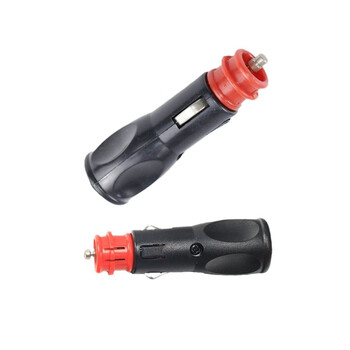 German-style cigarette lighter plug for automotive electrical appliances, european-style cigar head, high-power cigarette lighter male plug, no welding required, german-style cigarette lighter plug