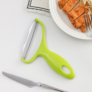 Yusenyi grater potato shreds multifunctional planer shredder household planer purple cabbage peeler kitchen green 1 pack convenient, practical and simple