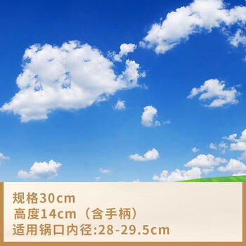 Yusenyi household 304 stainless steel pot lid visible glass transparent lid wok soup pot steamer universal high temperature resistant cooking lid 304 steel (30cm) - can stand handle see picture first