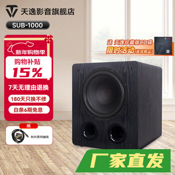 Tianyi (winner) new product sub-1000 high-power active subwoofer 10-inch speaker audio home theater stage bar special speaker black sub-1000