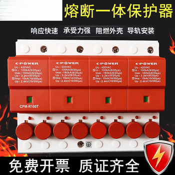 Level 1 t1 surge lightning protector fused type/20t/65t/80t/00t 2p red cpm-r40t 2p red cpmr65t
