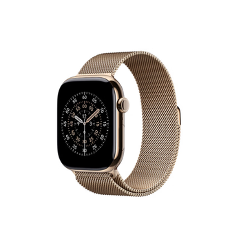 Apple/apple watch s11 smart watch gps+ cellular model 46mm gold titanium case gold milanese strap m/l mfe64ch/b