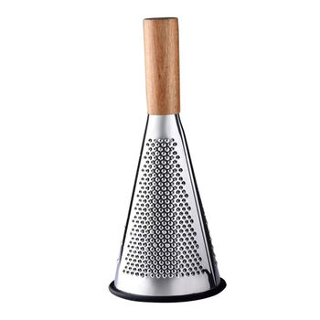 Wing fantasy vertical stainless steel wooden handle cone planer kitchen multi-functional cheese grater household fruit and vegetable planer 8.5 inches