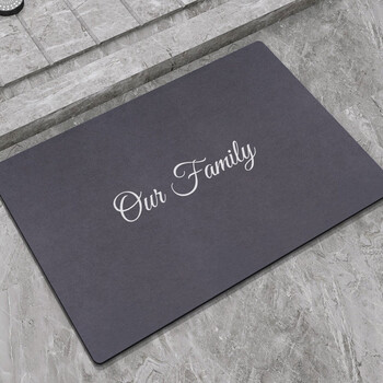 Fantasy absorbent floor mat bathroom soft diatom mud non-slip foot mat bathroom door quick-drying carpet toilet washbasin mat beautiful family + tibetan blue 80x120cm comfortable style