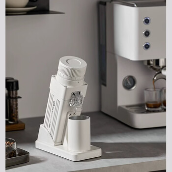 Explorer e55pro bean grinder electric espresso coffee 55mm titanium plated cutter disc hand brewing thickness adjustment and static elimination black gold black pro