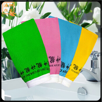 Pupan jphznb shenlong bath towel thick and fine sand rub mud and mud for men and women household strong thickening double layer bath towel clean style thickened medium thick 1 piece random color hair