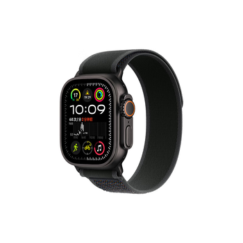 Apple/apple watch ultra 2 smart watch gps+ cellular model 49mm black titanium case black trail loop strap s/m mxdq3ch/b