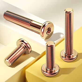 Xmsj furniture screws color zinc flat round head hexagonal screws baby crib cabinet table and chair fixed link accessories m6m8 m6*10 30 pieces color zinc