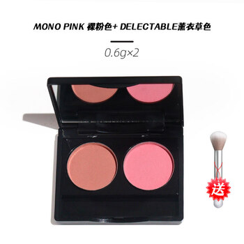 3ce matte single color blush trial pack rose belge peach orange nude powder natural blush contouring test color pack mono nude pink + - lavender color 0.6g each free brush