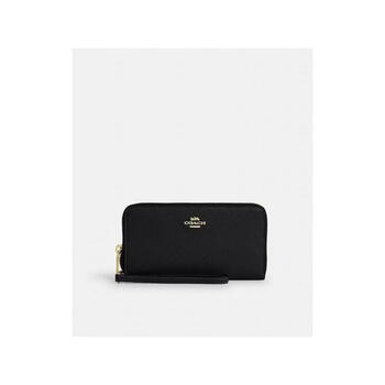 Coach women's long wallet storage with built-in coin pocket can accommodate large-screen mobile phones black no size