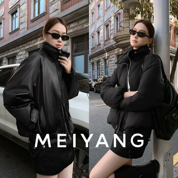 Meiyang variety two-piece set transformed warrior matte nylon jacket* goose down jacket black s