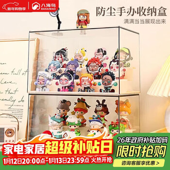 Hakkai bird blind box bubble mart display box labubu figure display cabinet acrylic storage rack lego ladder storage rack