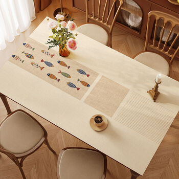 Fantasy table mat, table cloth, no-wash coffee table table mat, yuyu mate a 90cmx160cm, environmentally friendly material, safe to use