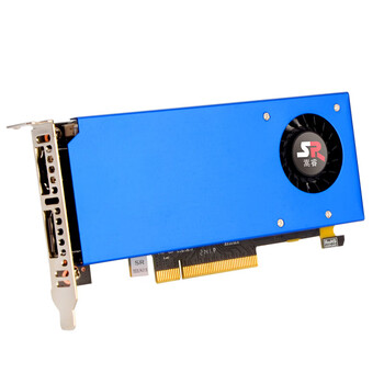 Songrui collection half-height blade card graphics card new rx550 server industrial control all-in-one machine small chassis ops computer computing card graphics card 2-screen rx550 4g 8x industrial control blade card dp+hdmi