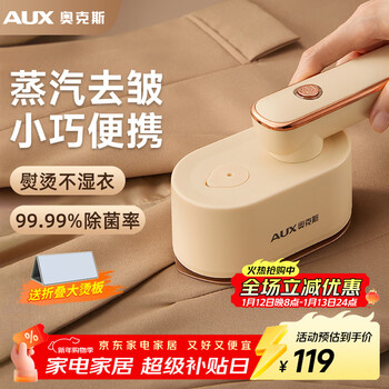 Oaks (aux) garment ironing machine handheld iron household small ironing machine steam electric iron travel portable ironing artifact removes bacteria and mites without damaging clothes