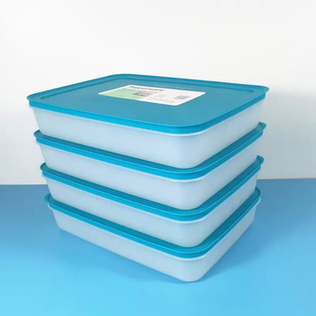 Yusenyi xueying frozen quick-frozen dumpling box 2.25 liters frozen dumplings and meatballs prawn storage crisper 2.25 liter snow shadow dumpling box 4 pieces 2.25 liter snow shadow dumpling box 4 pieces 310x232x62cm+blue