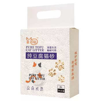 Shantou lincun cat litter pure tofu litter 6l original milk activated carbon absorbing peach green tea deodorant dust-free water-soluble cat litter original pure tofu cat litter.4kg_6l 1 pack