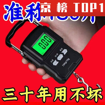 Spring scale imported from germany high-precision portable electronic scale household spring small portable mini fish scale hand german movement high-precision 100 catties + tare function