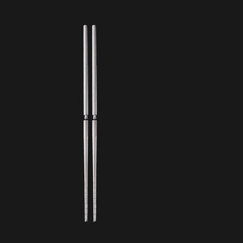 Tuojin japan imported quality 304 stainless steel detachable chopsticks portable tableware travel assembly chopsticks outdoor folding silver_304 screw chopsticks 18.5cm_pair