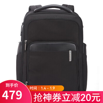 Samsonite computer bag evosight series backpack large capacity commuting travel backpack black kp9*09001 suitable for 14.1-inch computers