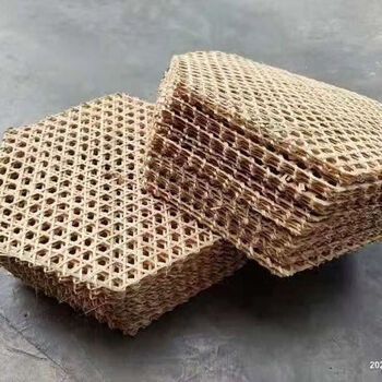 Fancychic handmade bamboo mesh mat, placemat, bamboo steaming mat, non-stick pot, bamboo board, stewed fish, bamboo grate, kitchen supplies rectangular, 13 eyes, diagonal approx. 35 cm, 100 pieces