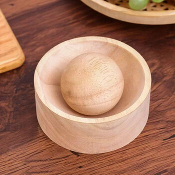 Magic beans shenghuo log dumplings new round glutinous rice cake household steamed buns dumpling mold skin bag water surface skin press artifact dumpling skin pure solid wood set