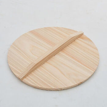 Tuojin wood pot lid wood handmade fir lid water tank lid size casserole old-fashioned wood color 29cm 1 wood color 31cm 1 inch