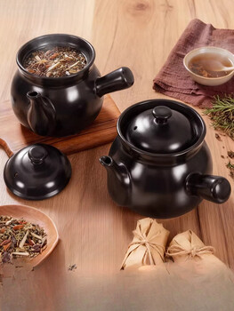 Miaopule old-fashioned traditional chinese medicine jar, boiled medicine casserole, household decoction pot, frying pan, medicine pot, special medicine jar, clay pot for cooking medicine...