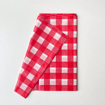 Yusenyi classroom graduation children's birthday party supplies dessert table disposable table cloth rectangular decoration table cloth red plaid 137x183cm