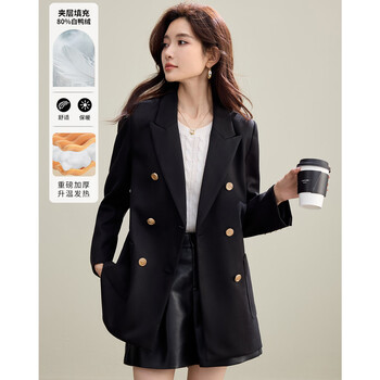 Terre bleue simple down jacket small suit jacket women's 2026 spring and autumn new loose and versatile temperament slim suit top